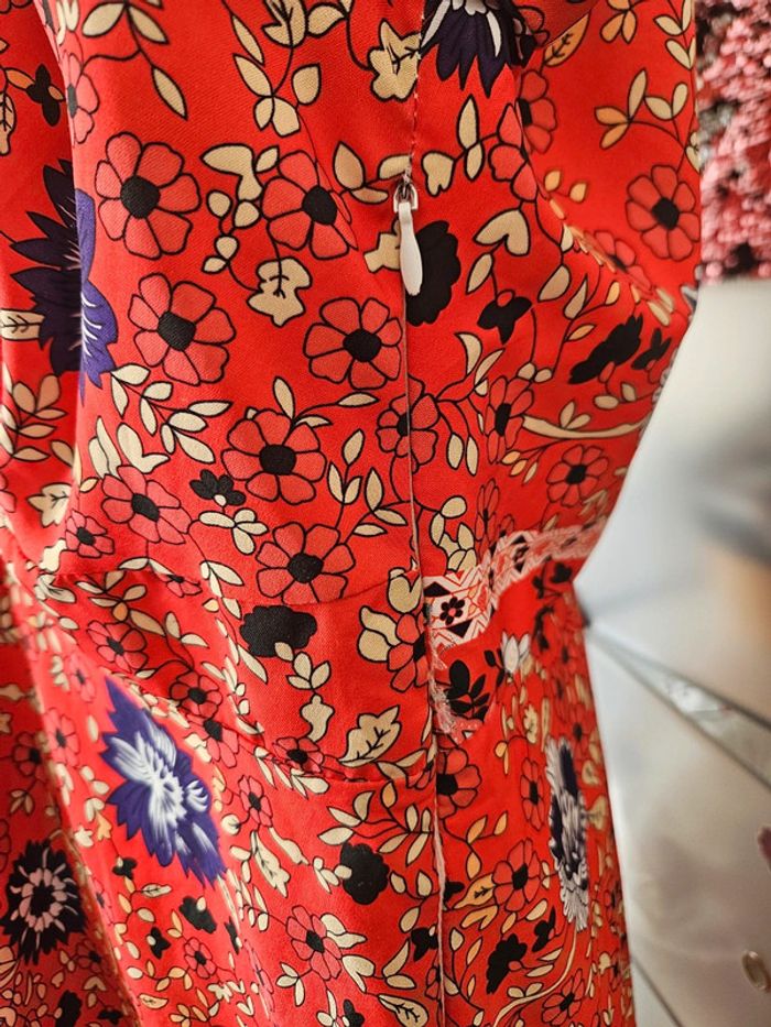 Robe longue rouge à motifs xxxl - photo numéro 2