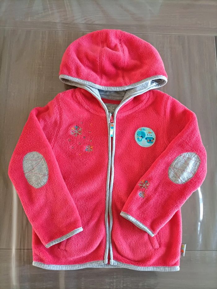 Polaire à capuche zippé Polochon 4 ans