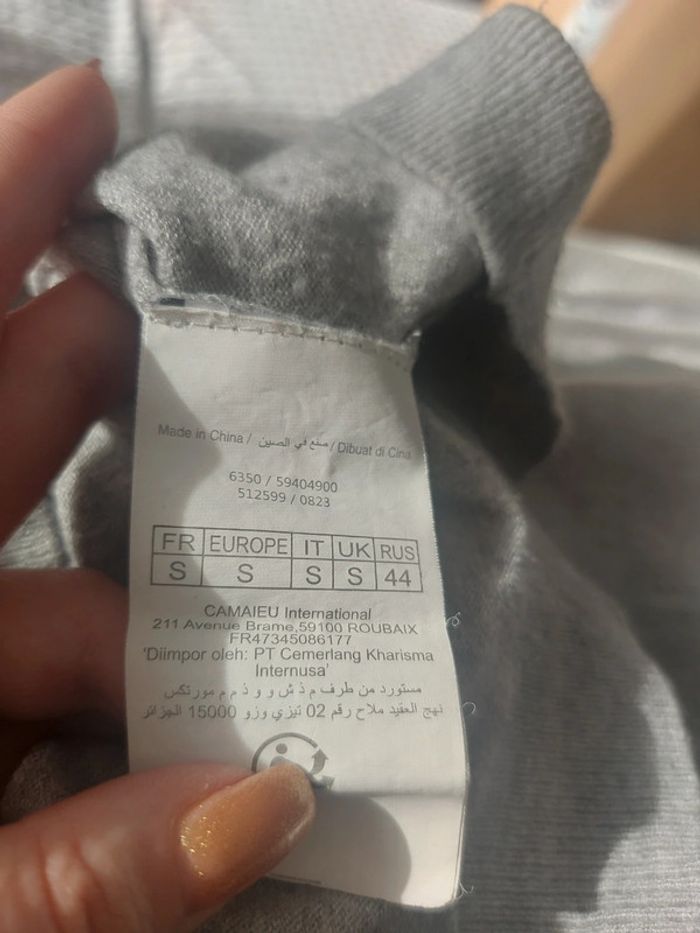 Tee-shirt manche longue camaïeu 36 -S - photo numéro 3