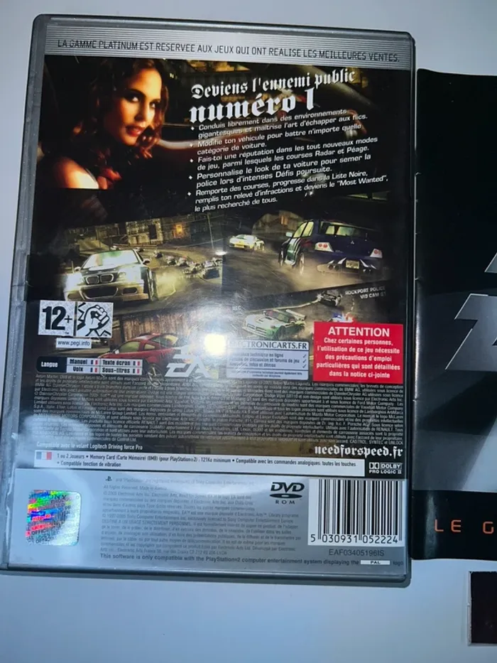 Need For Speed Most Wanted - Jeu PS2 Sans Notice Version Francaise Platinum Sony - photo numéro 5