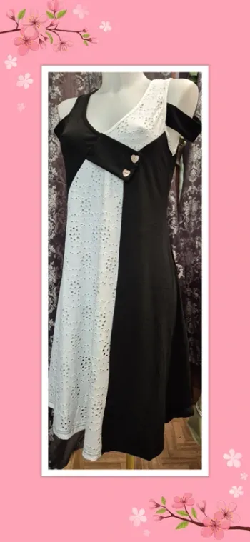 🖤 Robe ample Noire et Blanche🖤