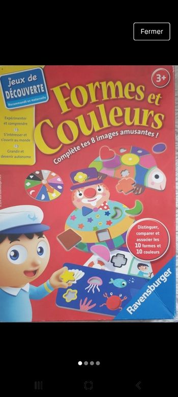 Jeu éducatif formes et couleurs