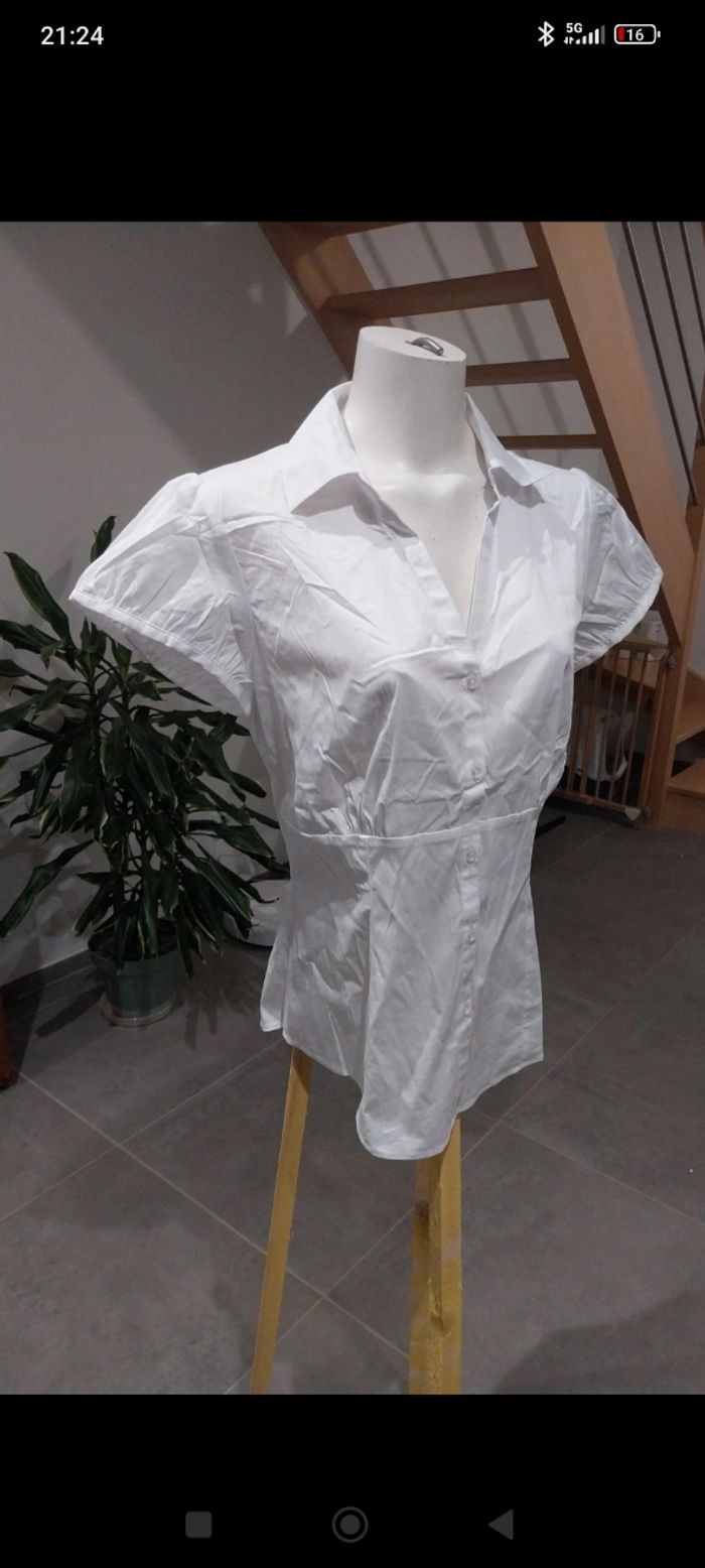 Chemise blanche Phildar taille 38 - photo numéro 3