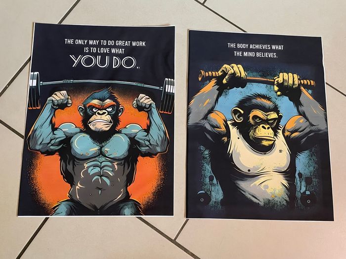 Affiche fitness motivation sportif