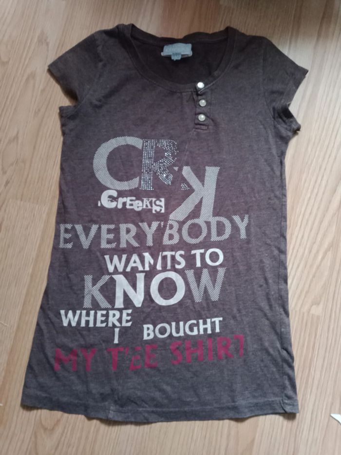 Tunique manches courtes creeks 14 ans 🌞