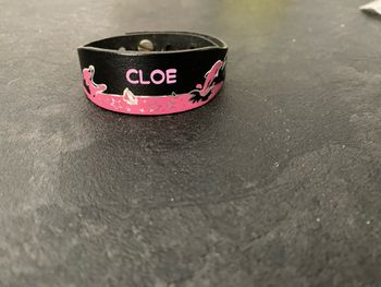 Bracelet cuir enfant prénom Cloé