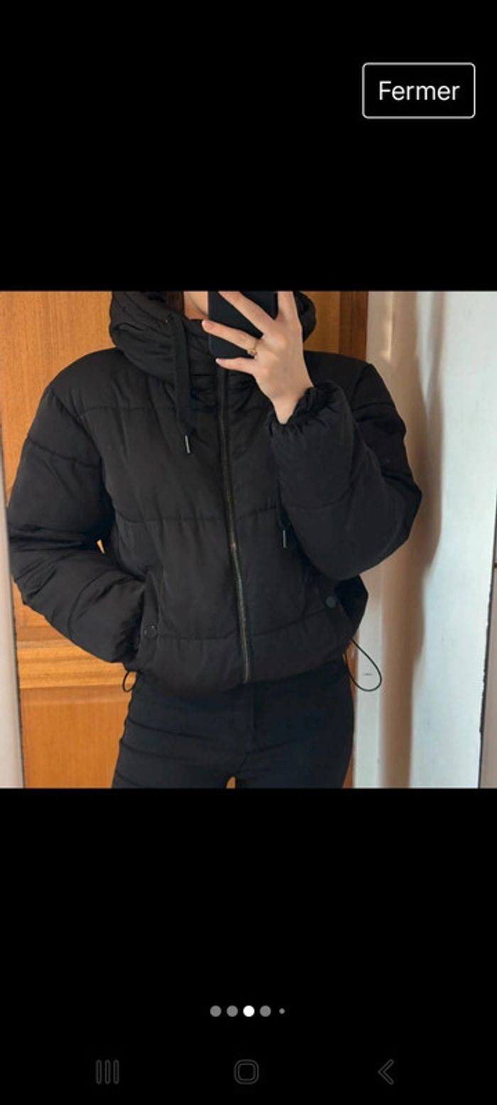 Blousson capuche noir