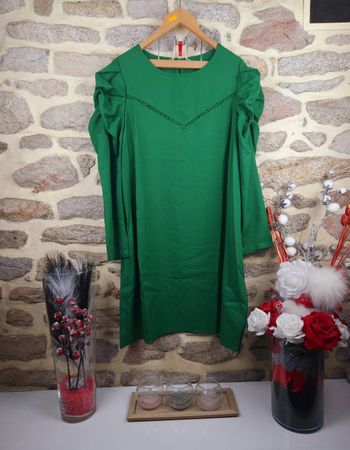 Robe manches gigot vert Femme taille 54 marque Asos 💎