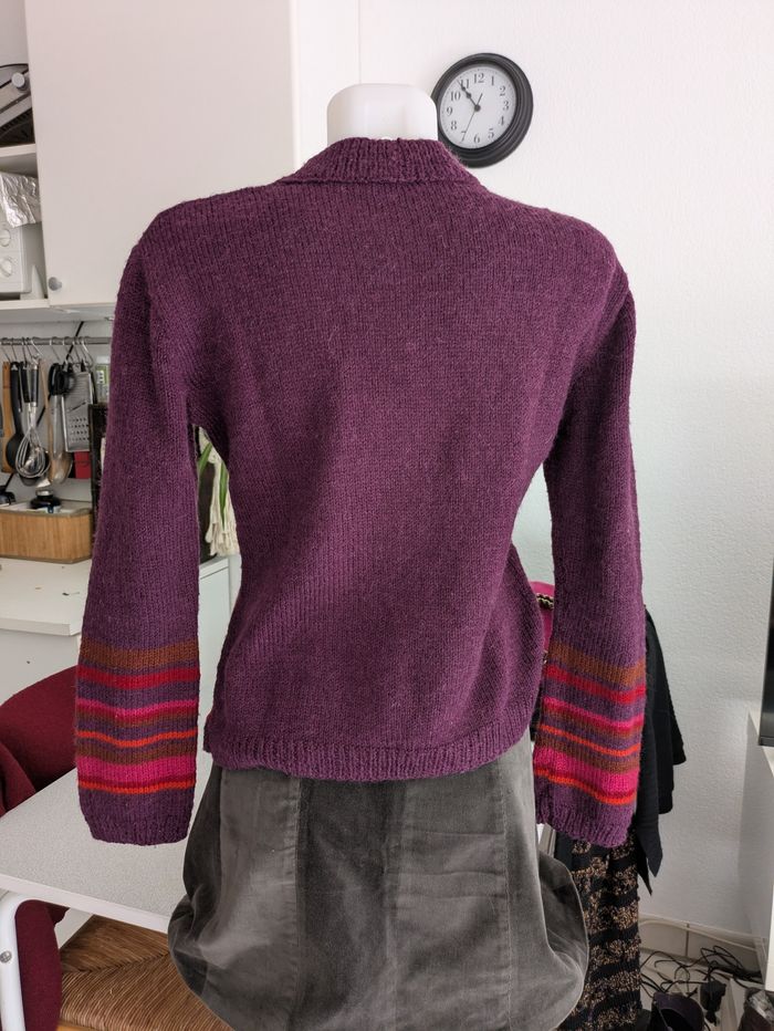 Pull fait main laine mérinos  40 - photo numéro 3