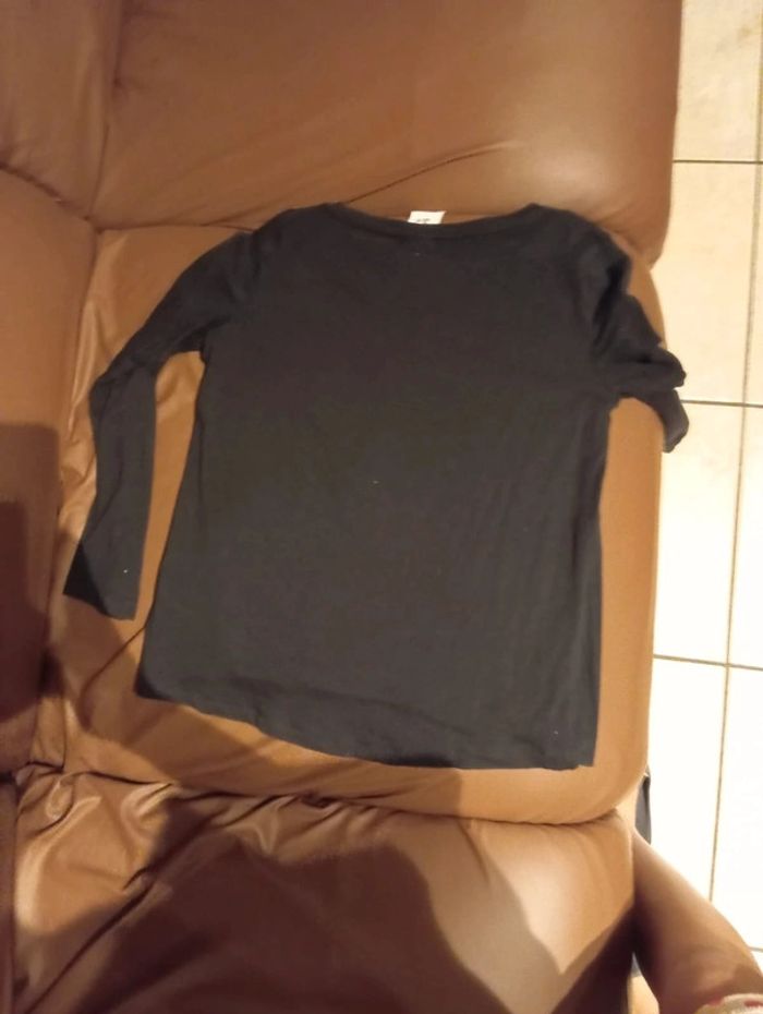 Pull noir manche longue 122/128 cm - photo numéro 3