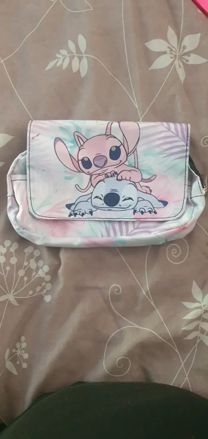 Trousse double compartiment stitch