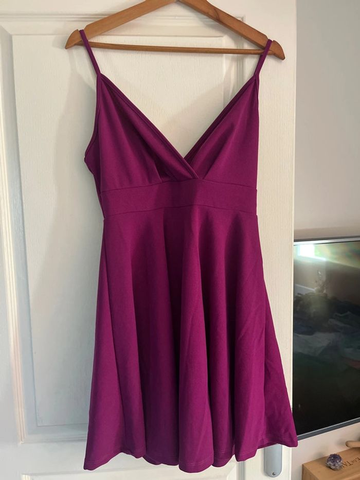 Robe patineuse fushia
