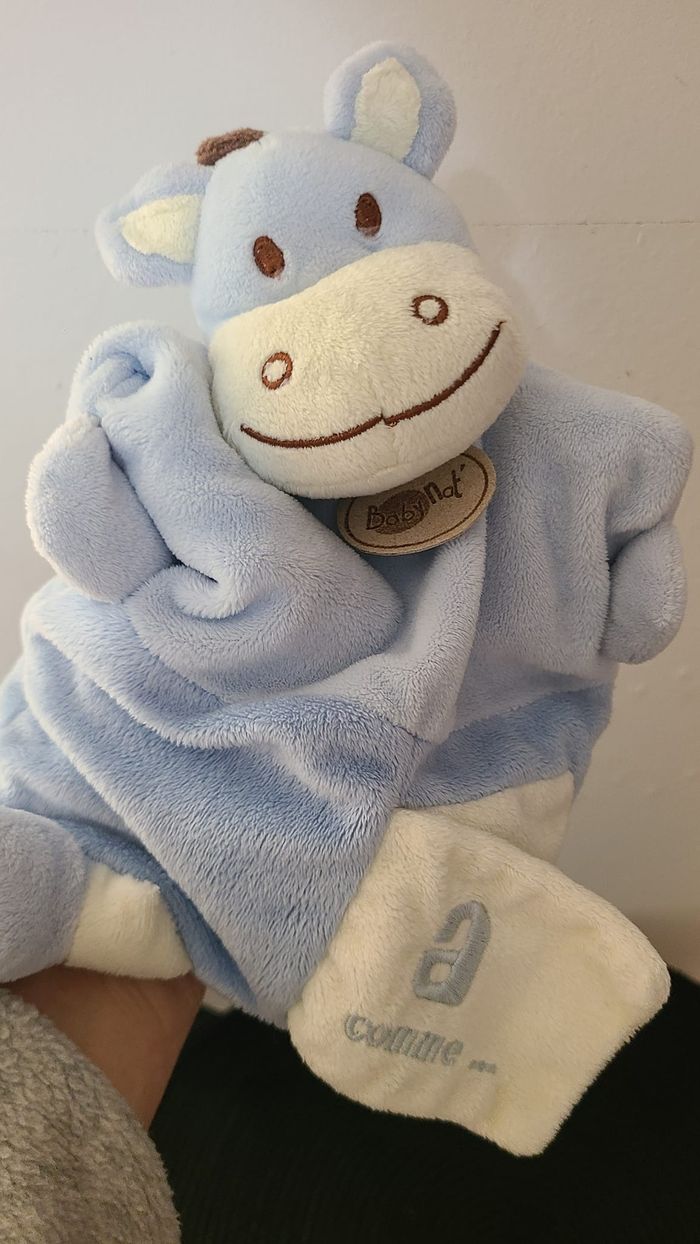 Doudou Ane Bleu Marionnette Babynat - photo numéro 3