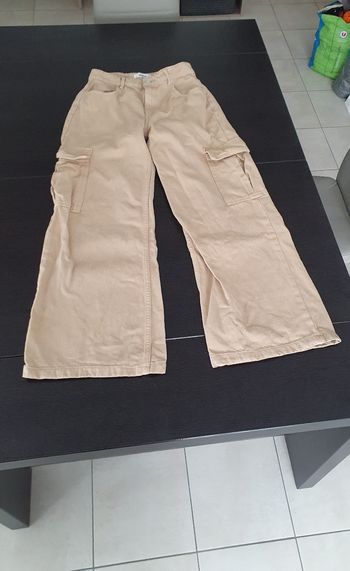 Jean cargo large beige en S