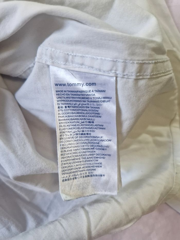 Chemise manches longues , homme , Tommy Hilfiger , blanche , taille XXL coupe Stretch - photo numéro 8