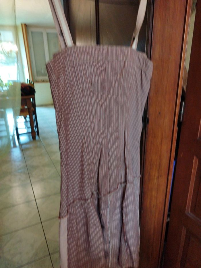 Robe rose rayures patchwork vintage L/40 y2k - photo numéro 11