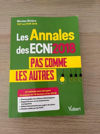 Livre ECN - Les Annales des ECNi 2018 pas comme les autres