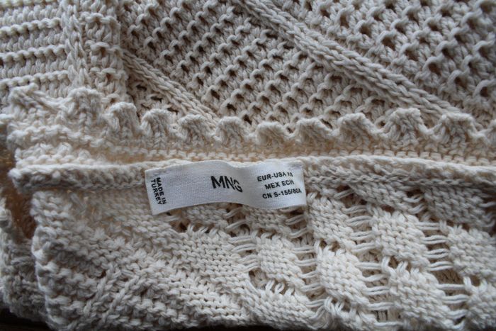 Pull asymétrique Mango style crochet beige - photo numéro 5