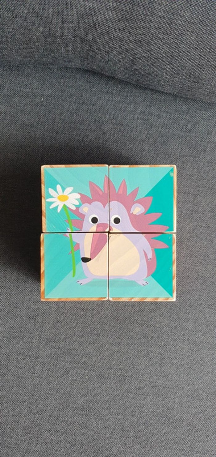 Cubes puzzles en bois - photo numéro 3
