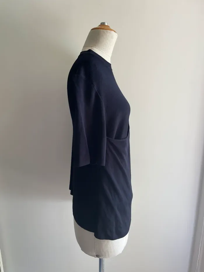 Top drapé bleu marine COS - photo numéro 3