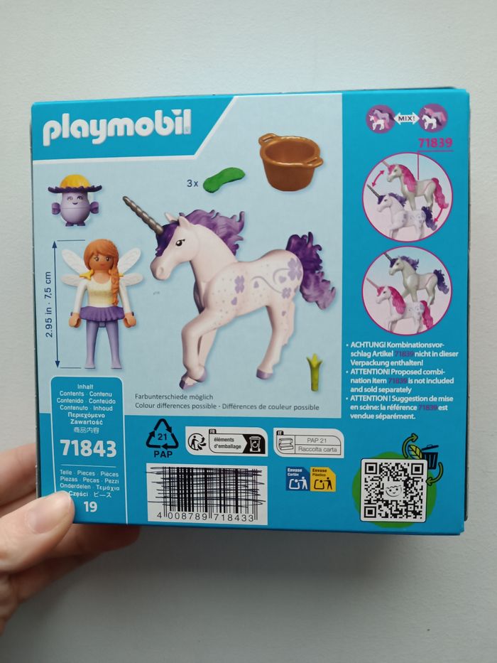 Licorne playmobil mix / interchangeable - photo numéro 2