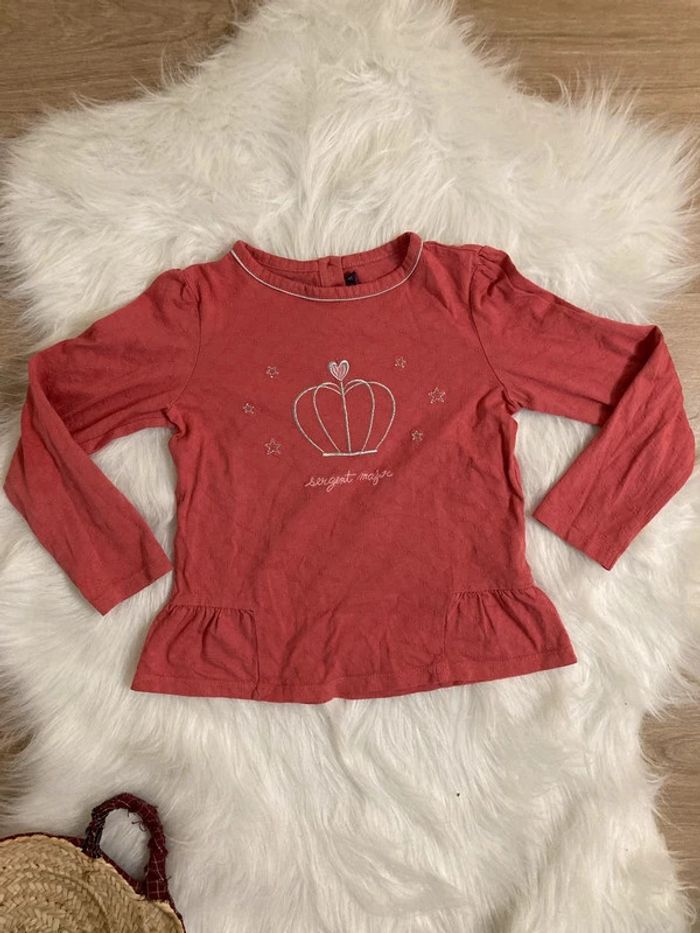 Lot 2 hauts gilet et teeshirt manches longues Sergent Major – Fille 7 ans / 122cm - photo numéro 7