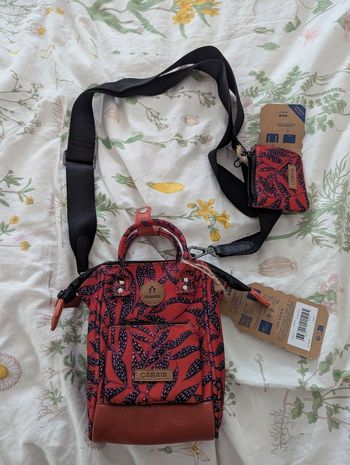 Sac nano bag + pochette nano pocket Cabaia imprimé Adélaïde neuf avec étiquette
