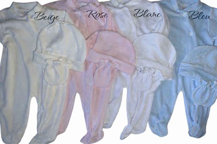 Ensemble 3 pièces velours