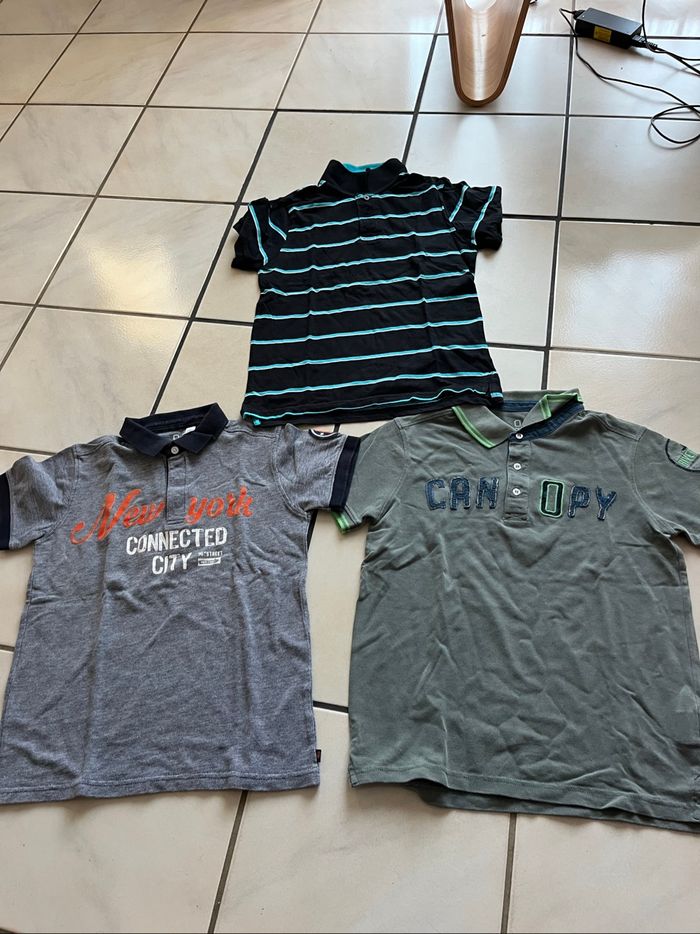 Lot de 3 polos garçon 12 ans