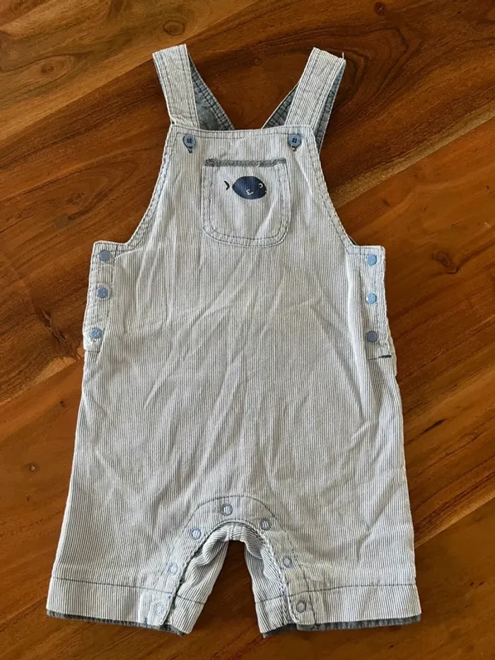 Salopette short 18 mois Cadet Rousselle