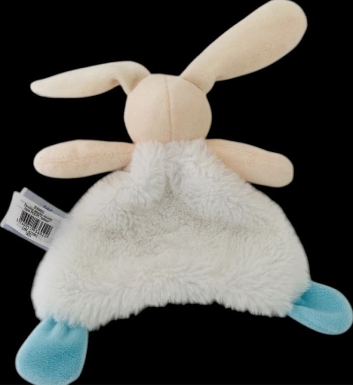 ❤️B5323 Doudou Plat Mouchoir Lapin POUPI Nature BABY'NAT Babynat - photo numéro 2
