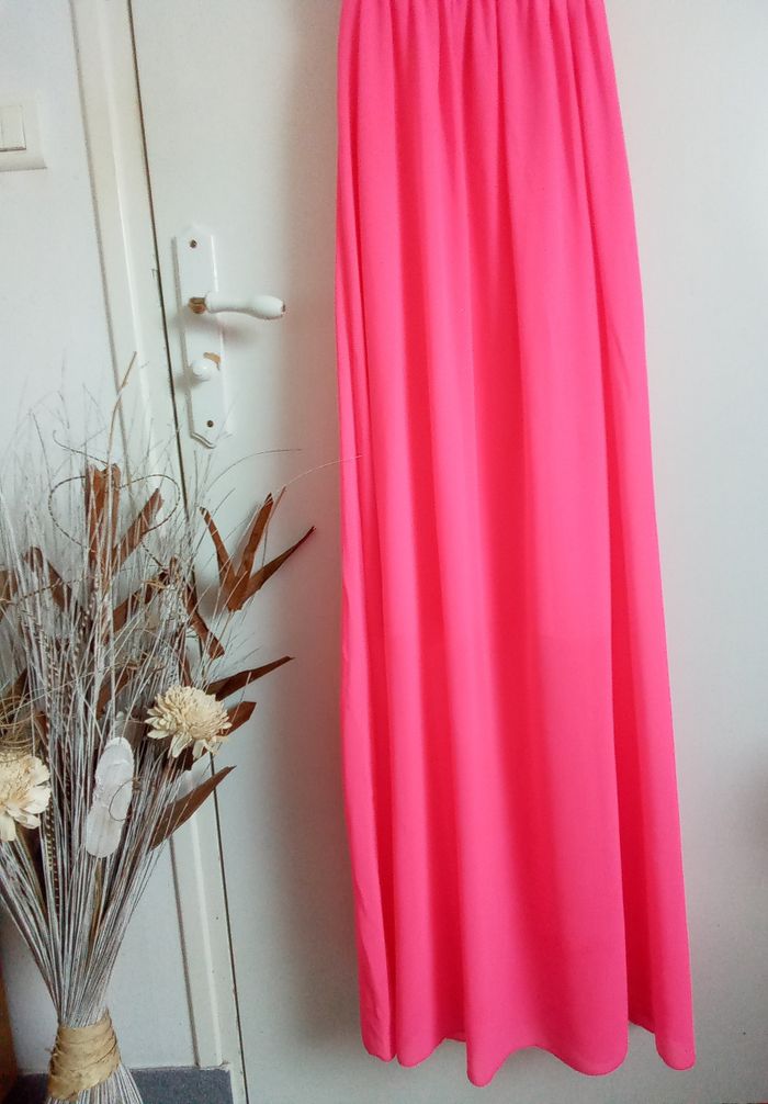 Robe bustier longue rose taille 36/38 - photo numéro 3