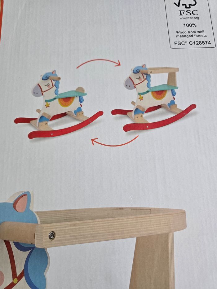 Cheval à bascule en bois CARREFOUR WOODEN - photo numéro 3