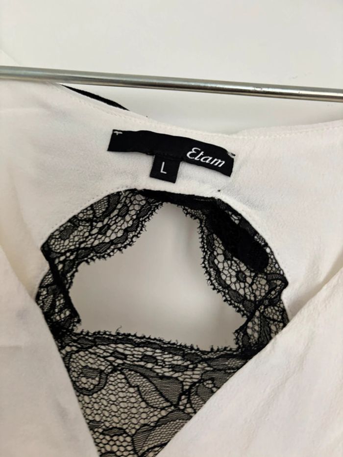 Haut dentelle noir L - photo numéro 2