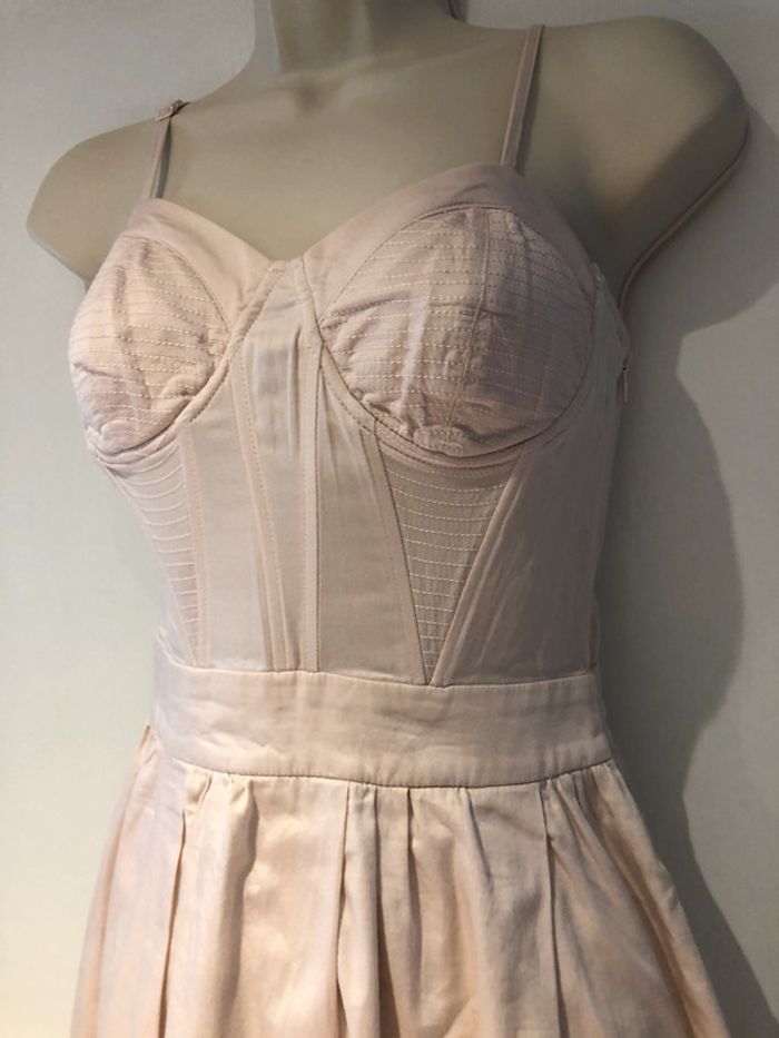 Robe rose poudré Naf-Naf taille 34 style vintage - photo numéro 2