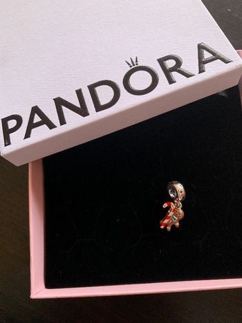 Pendentif Pandora bonhomme pain d’épices neuf