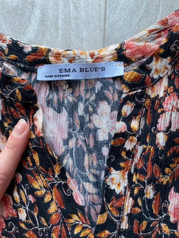 Blouse chemisier Ema blues - photo numéro 2