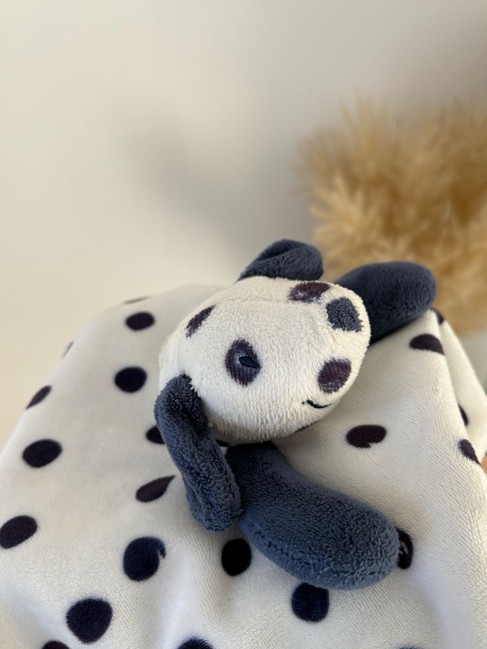 Doudou dalmatien Aston et Jack pois bleu marine - photo numéro 4