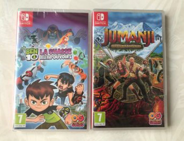 Jumanji aventure sauvage + Ben10 La chasse au pouvoir - Nintendo Switch