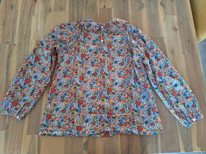 Blouse jacadi manches longues 10 ans liberty - photo numéro 3