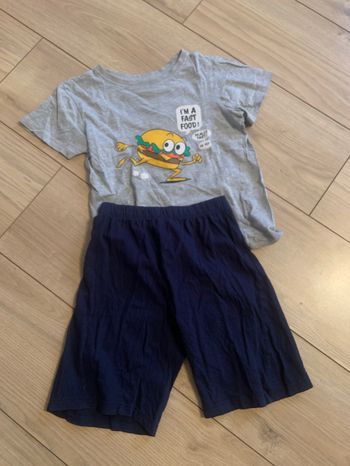 Pyjama court hamburger 8 ans