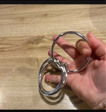 Jonc en argent 925 accrocher par 3