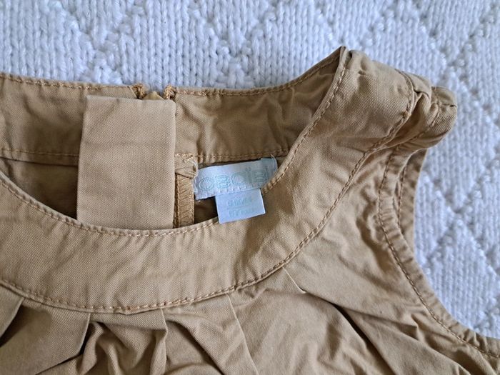 Robe grosses bretelles kaki Obaïbi fille 6 mois - photo numéro 3