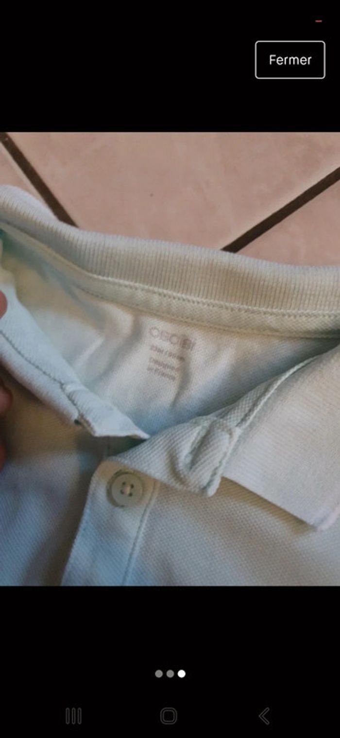 Polo okaidi bleu clair 23 mois - photo numéro 3