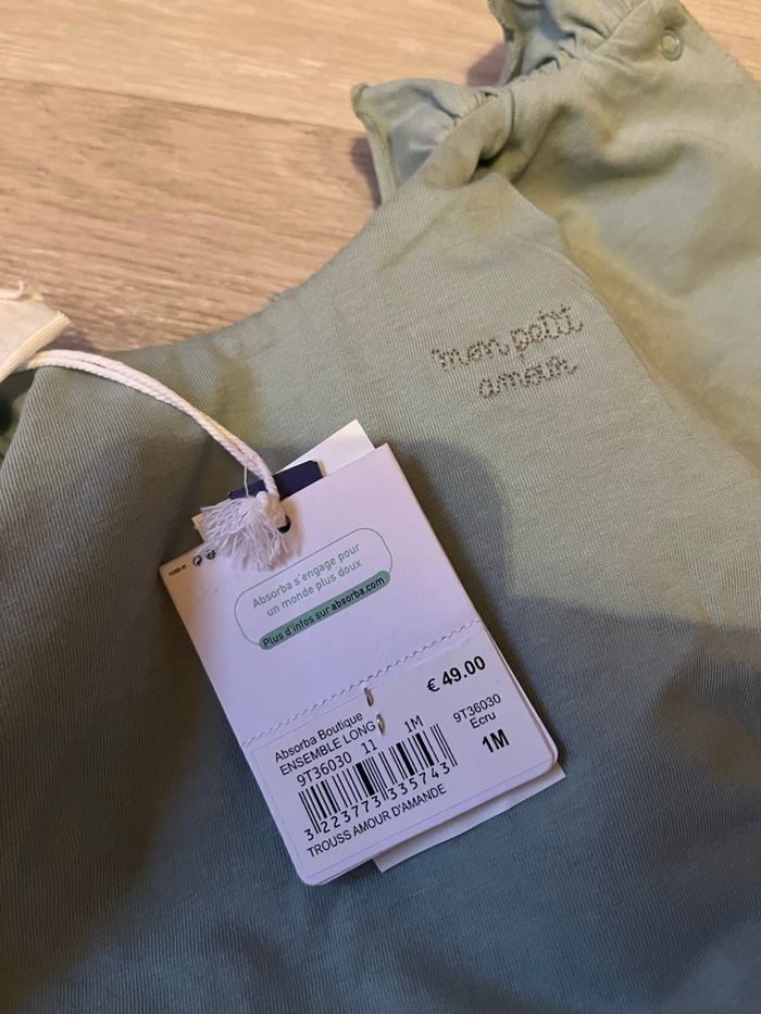 Ensemble fille 1 mois Absorba - photo numéro 3