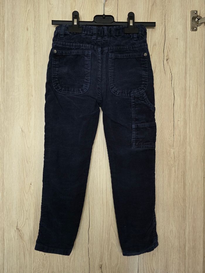 PANTALON GARÇON VELOURS CÔTELÉ BLEU MARINE TAILLE 5ANS MARQUE KIABI - photo numéro 2