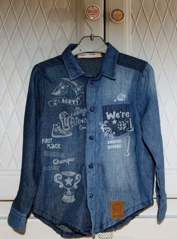 Chemise 🌿 en jeans 🐦 légère et chic ✨ 3 ans 🧸