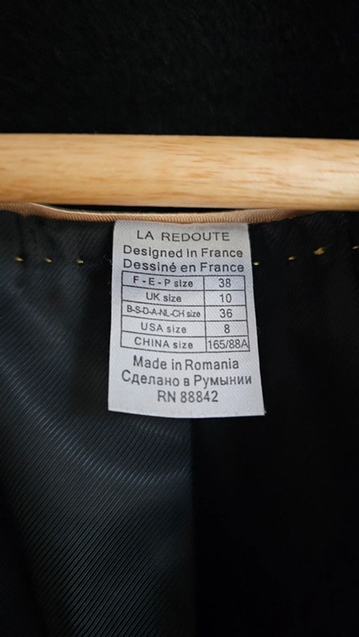 Manteau laine noir Laura clément 38 - photo numéro 12