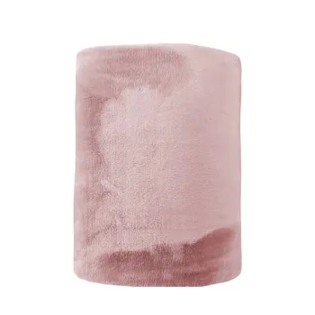 Plaid Flanelle 150x200 cm – 100% Polyester – Rose Neuf