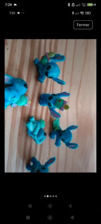 Lot figurine stitch